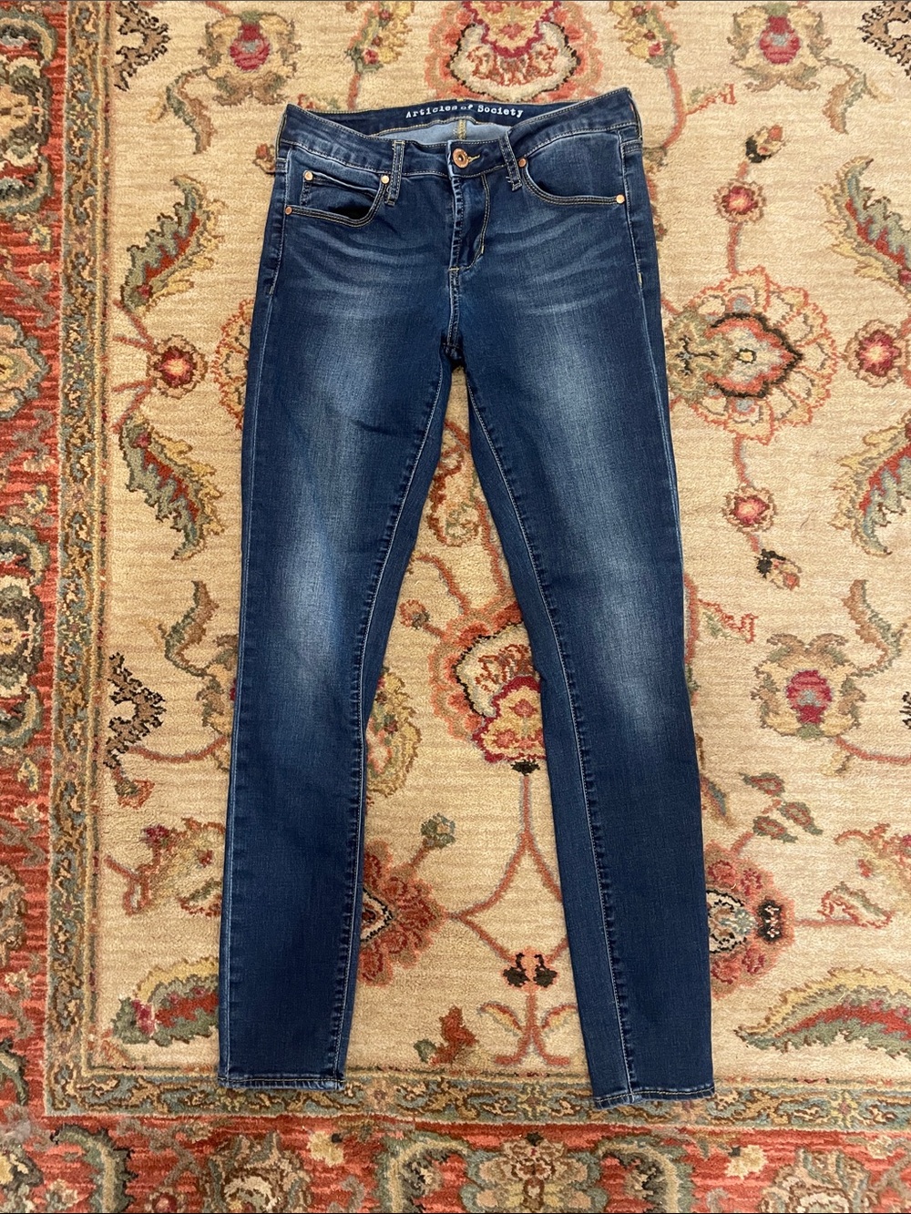 Articles of Society Dark Blue Skinny Jeans for Women